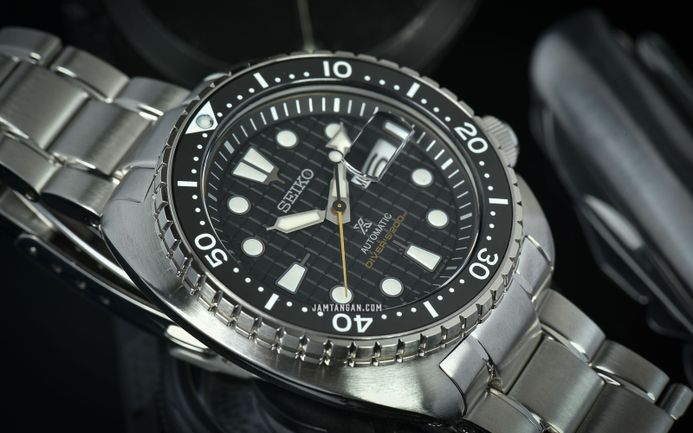 Seiko Prospex SRPE03K1 King Turtle Automatic Black Dial Stainless Steel Strap