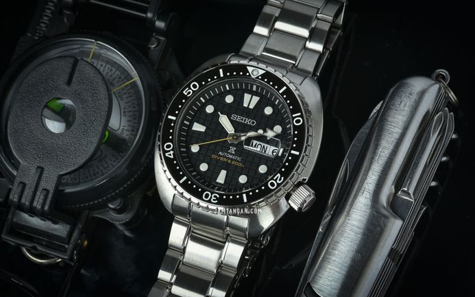 Seiko Prospex SRPE03K1 King Turtle Automatic Black Dial Stainless Steel Strap
