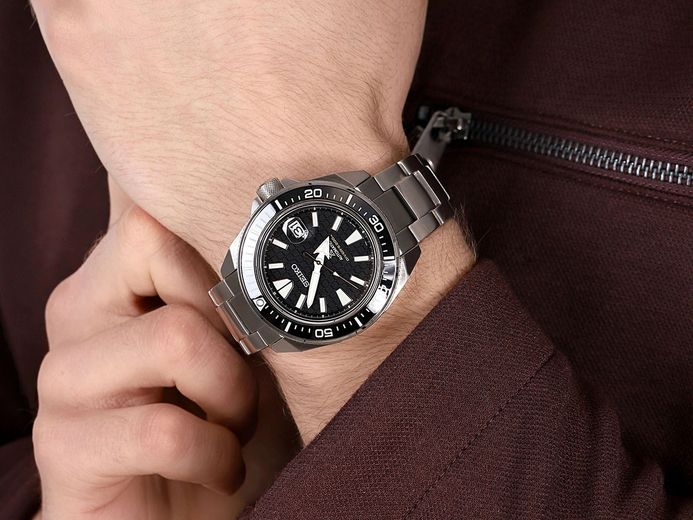 Seiko Prospex SRPE35K1 King Samurai Black Dial Stainless Steel Strap