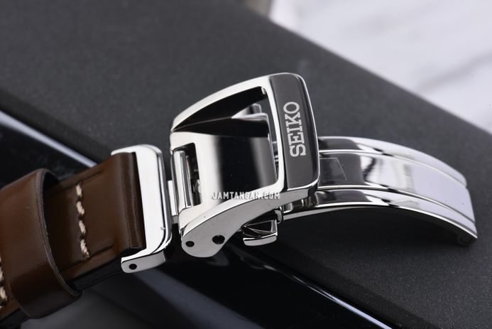 Seiko Presage SRPE45J1 Cocktail Mojito Green Dial Brown Leather Strap