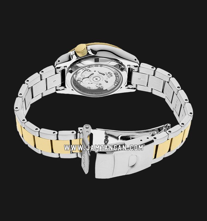 Seiko 5 Sports SRPE60K1 Black Dial Dual Tone Stainless Steel Strap