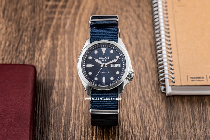 Seiko 5 Sports SRPE63K1 Sports Style Blue Dial Blue Nylon Strap