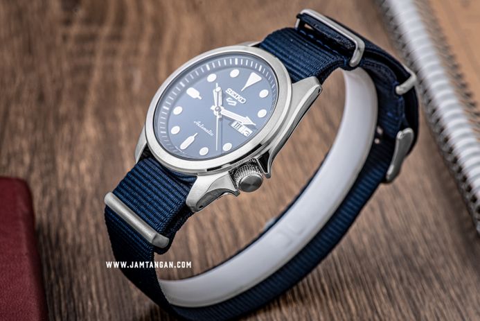 Seiko 5 Sports SRPE63K1 Sports Style Blue Dial Blue Nylon Strap