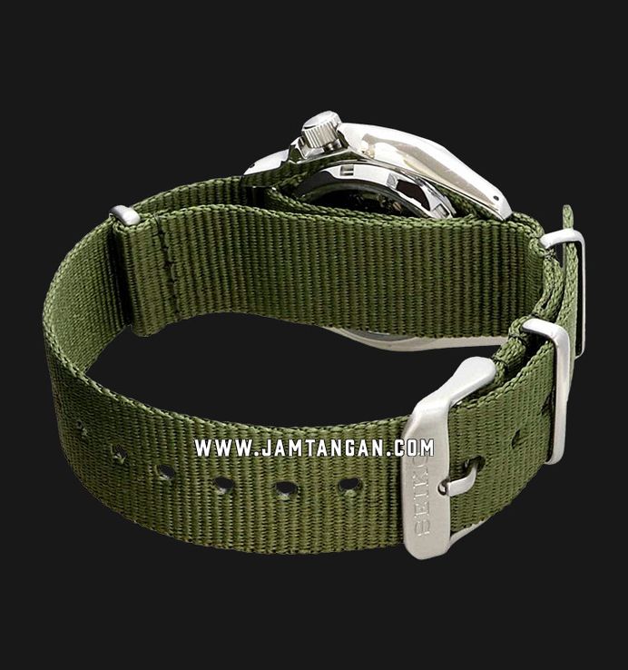 Seiko 5 Sports SRPE65K1 Automatic Green Olive Dial Green Olive Nylon Strap