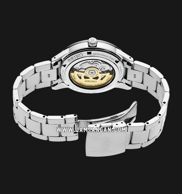 Seiko Presage SRPH93J1 Style60s Automatic Beige Dial Stainless Steel Strap