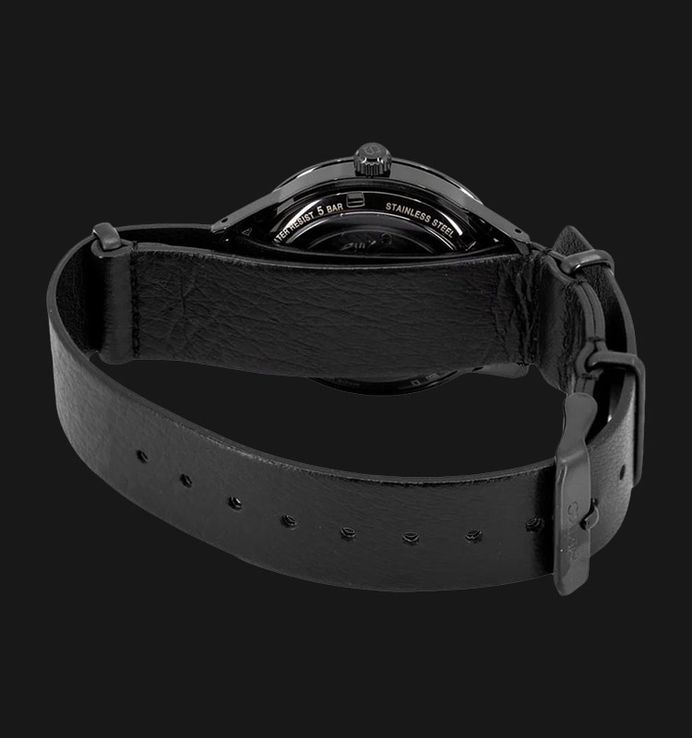 Seiko Presage SRPH95J1 Style60s Automatic Black Dial Black Leather Strap