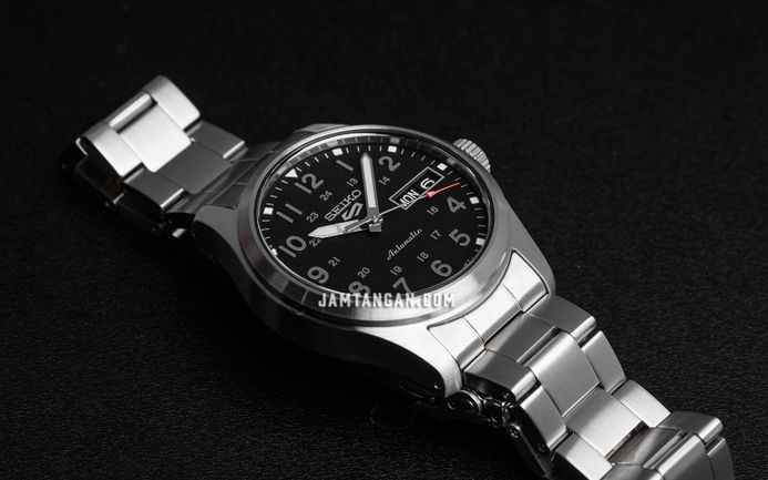 Seiko 5 Sports SRPJ81K1 Mid-Field Sports Style Automatic Men Black Dial Stainless Steel Strap