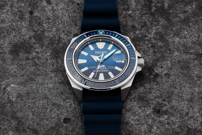 Seiko Prospex SRPJ93K1 King Samurai PADI Great Blue Dial Blue Silicone Strap Special Edition