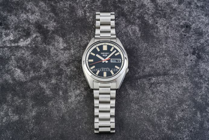 Seiko 5 Sports SRPK89K1 SNXS Series Men Black Dial Stainless Steel Strap