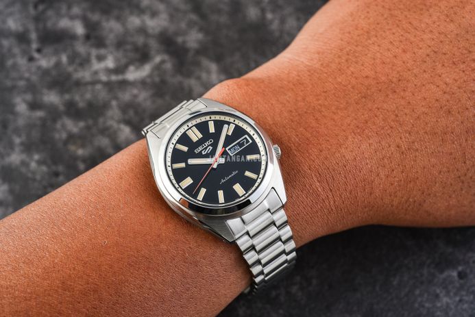 Seiko 5 Sports SRPK89K1 SNXS Series Men Black Dial Stainless Steel Strap