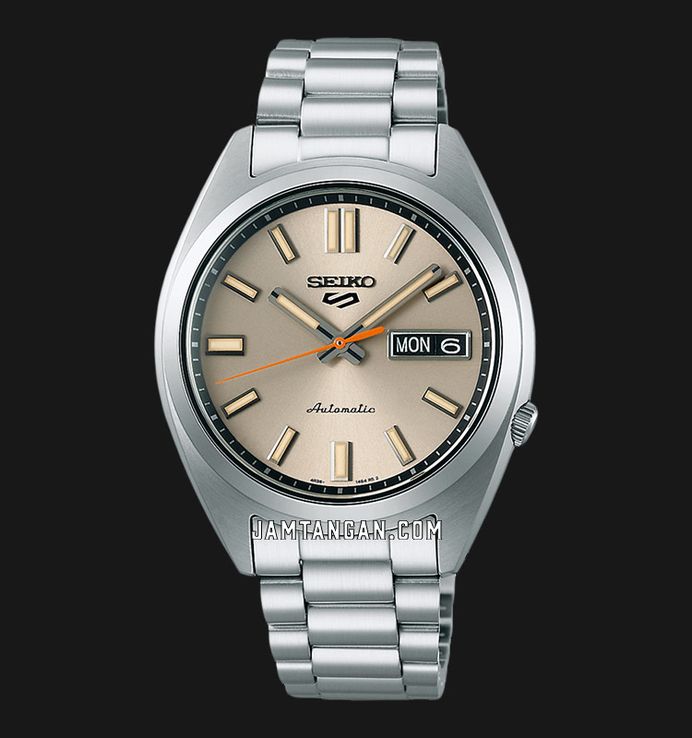 Seiko 5 Sports SRPK91K1 SNXS Series Men Champagne Dial Stainless Steel Strap