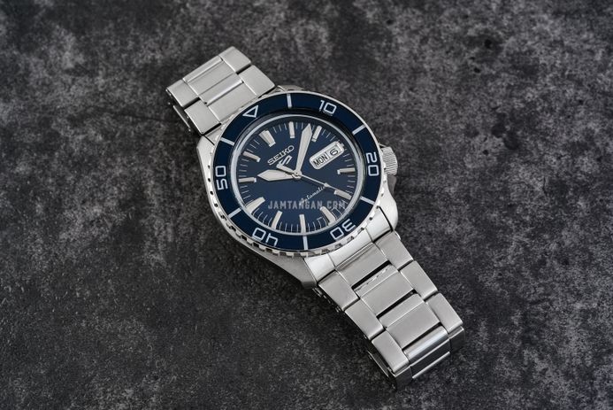 Seiko 5 Sports SRPK97K1 SKX SNZH5 Bluetone Redux Men Stainless Steel Strap