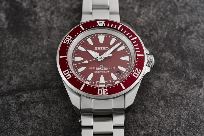 Seiko Prospex SRPL11K1 Diver Samurai Shog-Urai Red Dial Stainless Steel Strap