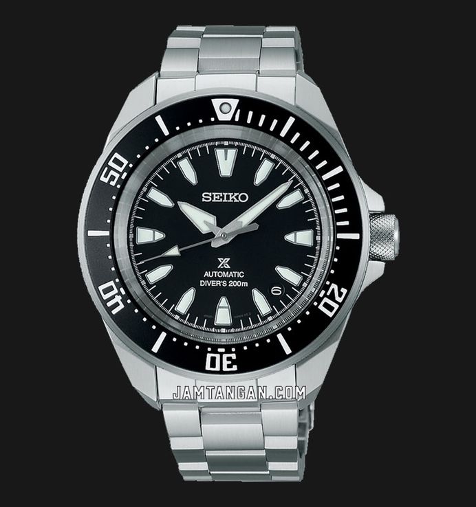 Seiko Prospex SRPL13K1 Diver Samurai Shog-Urai Black Dial Stainless Steel Strap