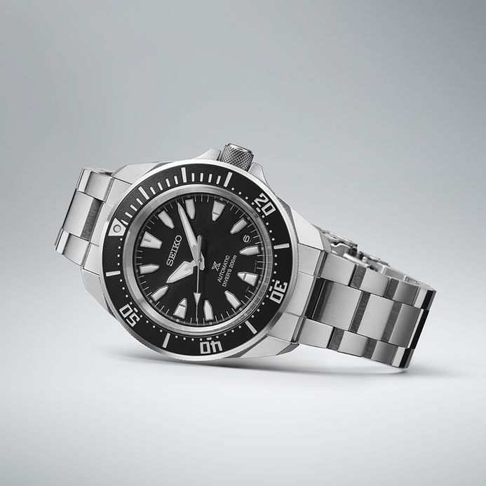 Seiko Prospex SRPL13K1 Diver Samurai Shog-Urai Black Dial Stainless Steel Strap