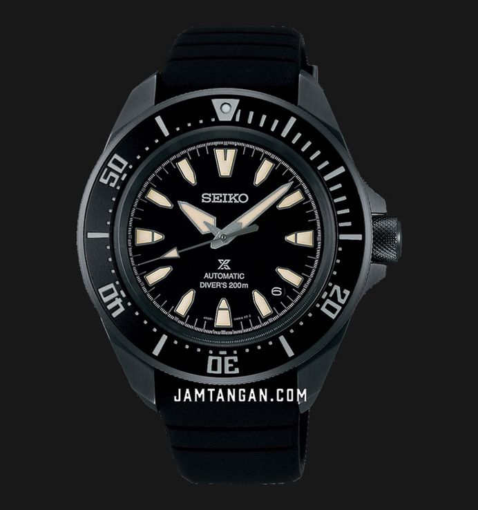 Seiko Prospex SRPL15K1 Diver Samurai Shog-Urai Black Dial Black Silicone Strap