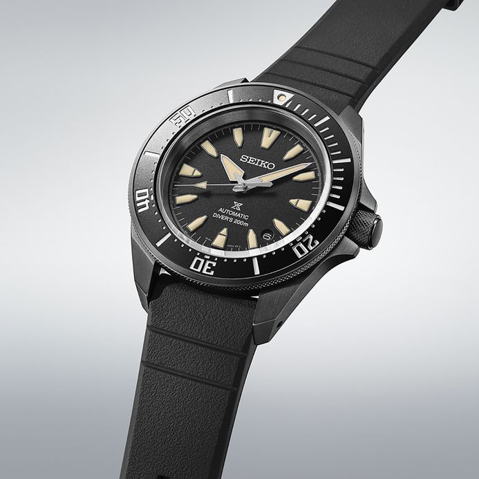 Seiko Prospex SRPL15K1 Diver Samurai Shog-Urai Black Dial Black Silicone Strap