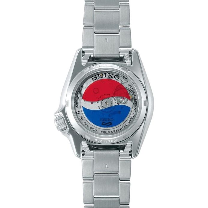 Seiko 5 Sports x Pepsi SRPL99 SRPL99K1 Automatic Silver Dial Stainless ...