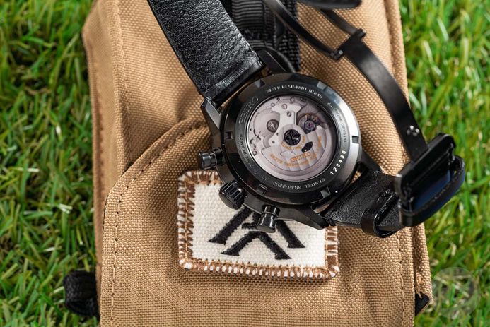 Seiko Prospex SRQ045J1 Winter Speedtimer Chronograph Black Dial Black Leather Strap Limited Edition
