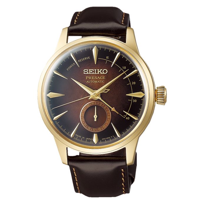 Seiko Presage SSA392J1 Cocktail Limited Edition Automatic Brown Dial Brown  Leather Strap