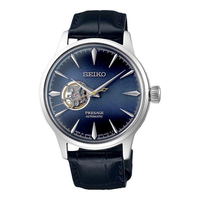 Seiko Presage SSA405 SSA405J1 Cocktail Time Blue Moon Open Heart