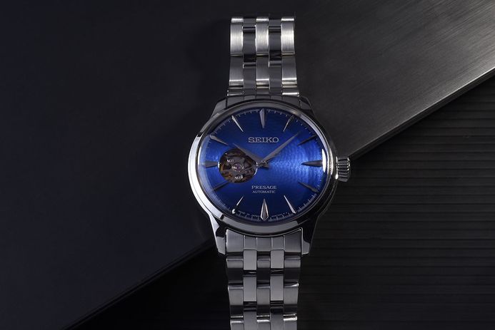 Seiko Presage SSA439J1 Cocktail Time Blue Acapulco Automatic Blue Dial Stainless Steel Strap