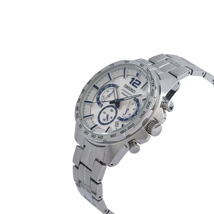 Seiko Chronograph SSB343 SSB343P1 Neo Sport White Dial Stainless
