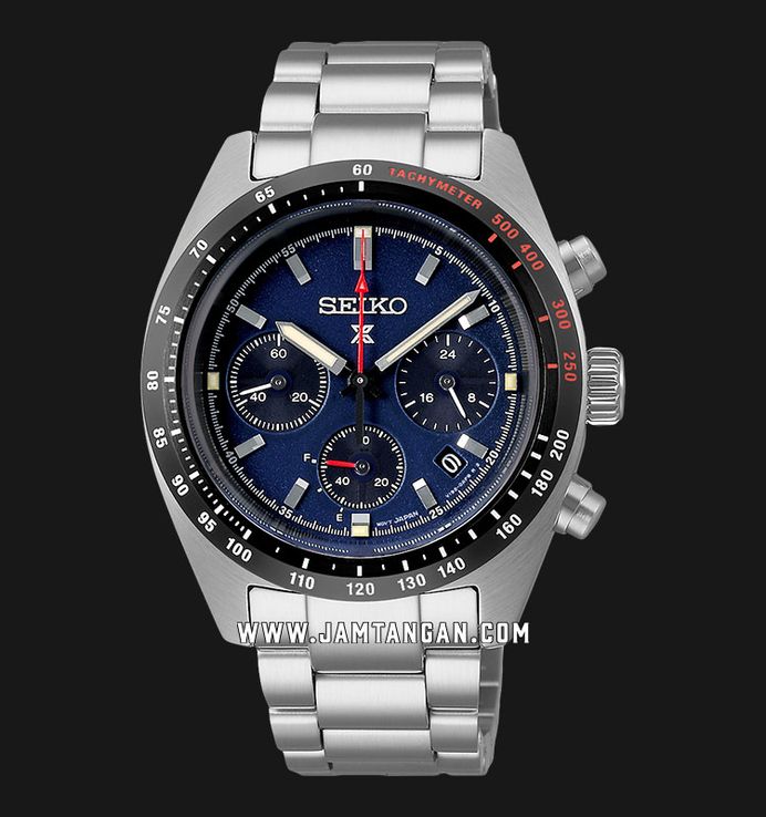 Seiko Prospex SSC815P1 Speedtimer Solar Chronograph Blue Dial Stainless Steel Strap