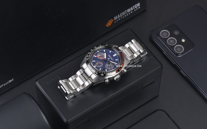 Seiko Prospex SSC815P1 Speedtimer Solar Chronograph Blue Dial Stainless Steel Strap