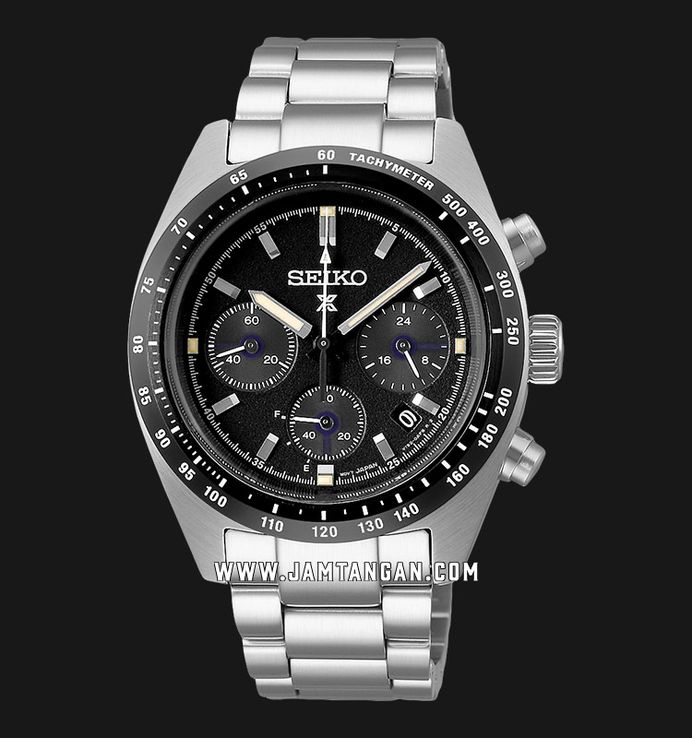 Seiko Prospex SSC819P1 Speedtimer Solar Chronograph Black Dial Stainless Steel Strap
