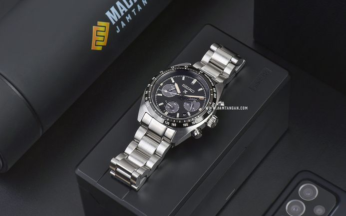Seiko Prospex SSC819P1 Speedtimer Solar Chronograph Black Dial Stainless Steel Strap