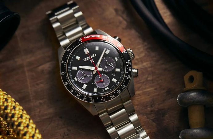 Seiko Prospex SSC915P1 Speedtimer Solar Chronograph Black Dial Stainless Steel Strap
