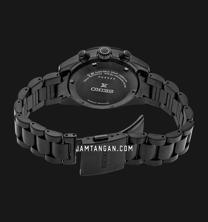 Seiko Prospex SSC917P1 Black Series Night Vision Speedtimer Solar Chronograph Stainless Steel Strap