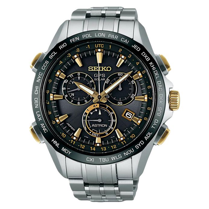 Seiko Astron SSE007J1 GPS Solar Chronograph 8X Series Titanium Bracelet