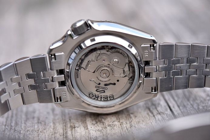 Seiko 5 Sports SSK003K1 SKX Sports Style GMT Batman Automatic Blue Dial Stainless Steel Strap