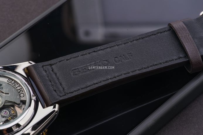 Seiko 5 Sports SSK036K1 SKX Series Automatic GMT Black Dial Brown Leather Strap