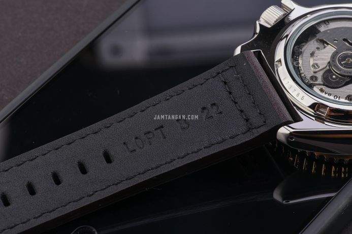 Seiko 5 Sports SSK036K1 SKX Series Automatic GMT Black Dial Brown Leather Strap
