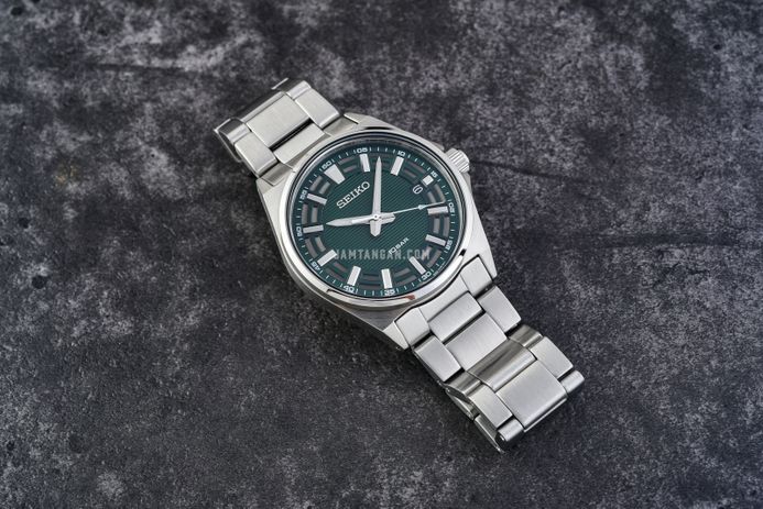 Seiko Classic SUR503P1 Discover More Green Dial Stainless Steel Strap