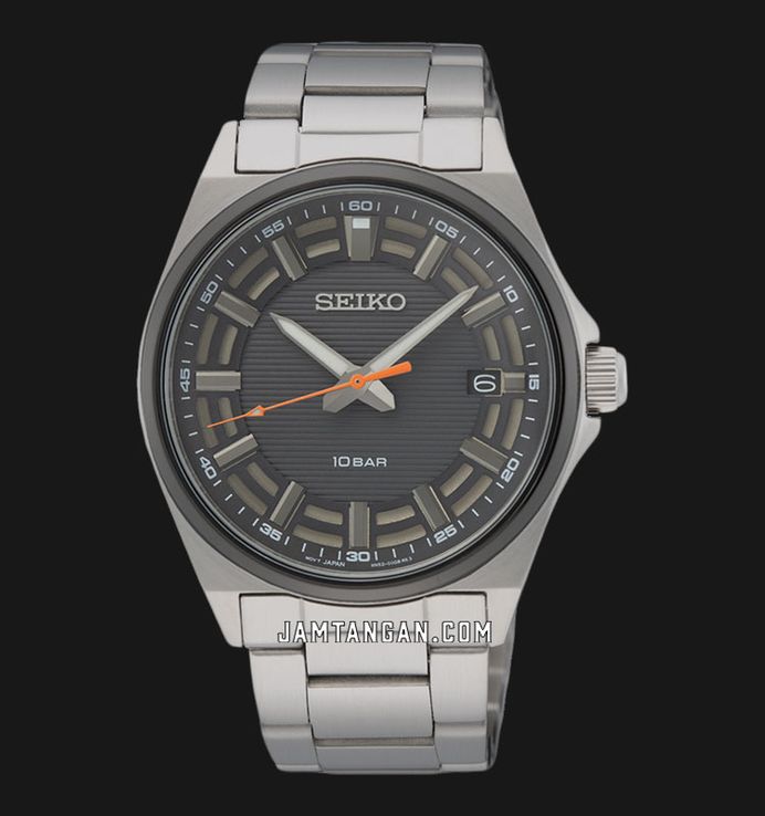 Seiko Classic SUR507P1 Essentials Grey Dial Stainless Steel Strap