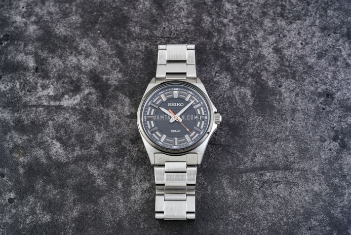 Seiko Classic SUR507P1 Essentials Grey Dial Stainless Steel Strap