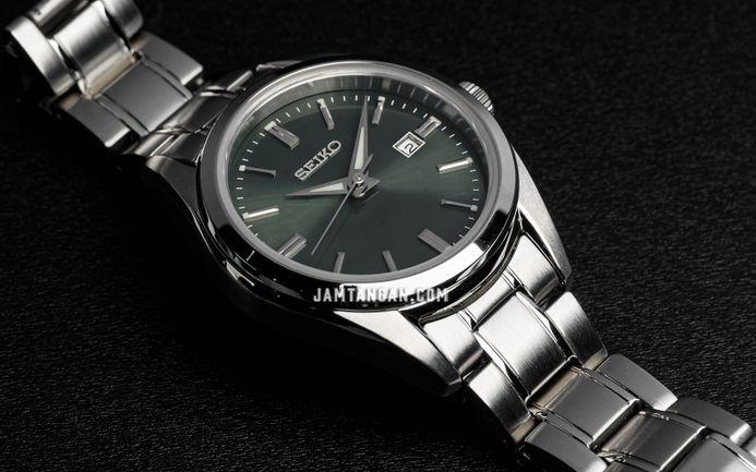 Seiko Classic SUR533P1_SUR527P1 Dress Olive Green Dial Stainless Steel Strap