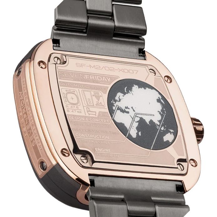 SEVENFRIDAY M-Series M2/02M Automatic Analog Dial Gunmetal