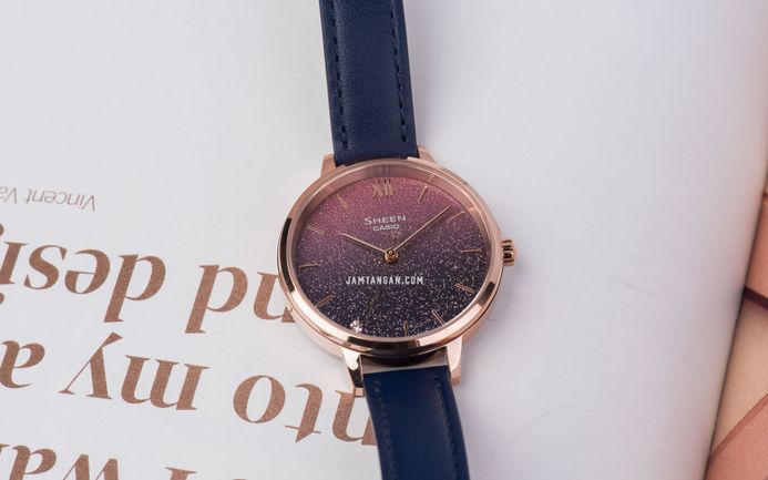 SHEEN CASIO SHE-4546PG-4AUティファニーブルー クォーツ SHEEN CASIO