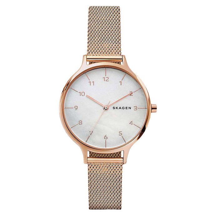 Skagen Anita SKW2633 Ladies White Mother of Pearl Dial Rose Gold