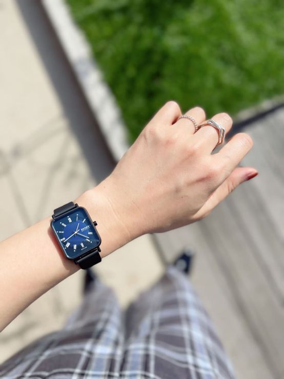 Skagen Ryle SKW2999 Solar Blue Dial Black Stainless Steel