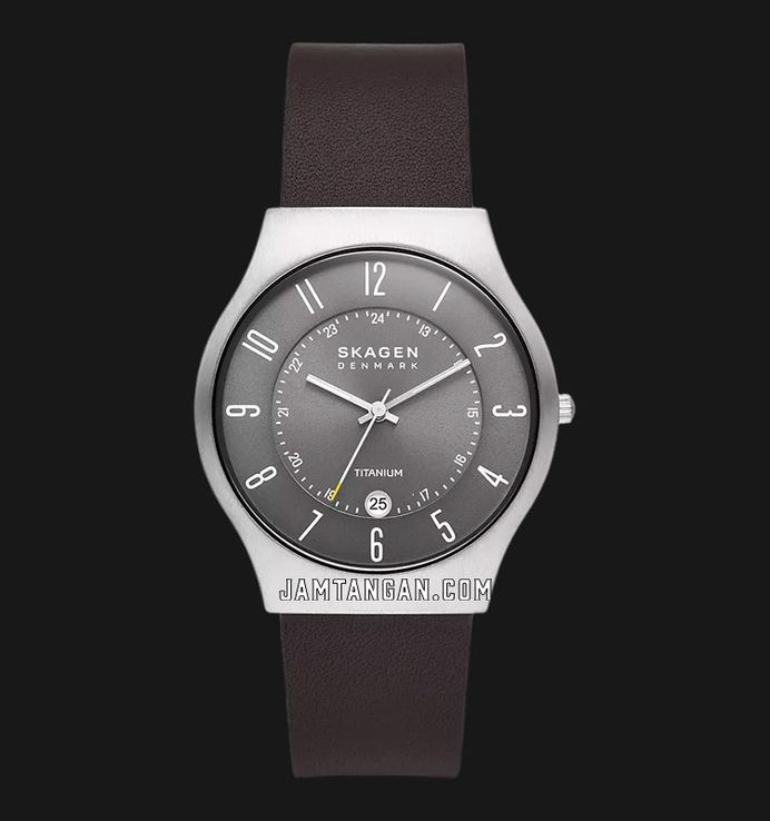 Skagen Sundby SKW6909 Men Titanium Grey Dial Espresso Skagen Sundby SKW6909 Men Titanium Grey Dial Espresso