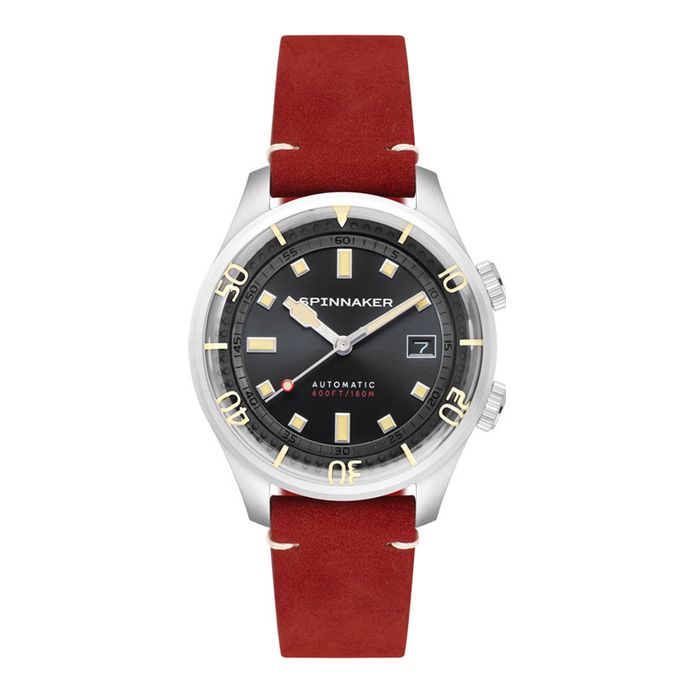 Spinnaker Bradner SP-5062-01 Automatic Ink Black Dial Red Leather