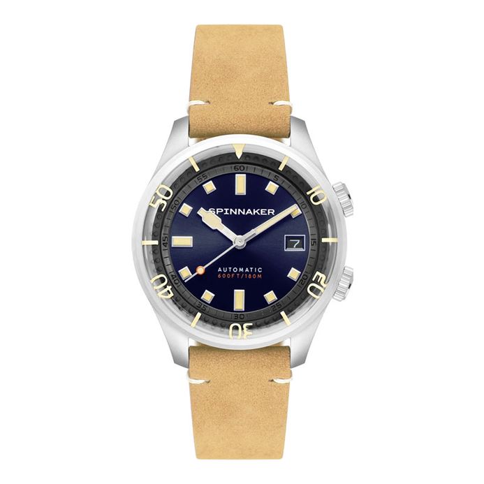 Spinnaker Bradner SP-5062-05 Men Automatic Tidal Blue Dial Brown