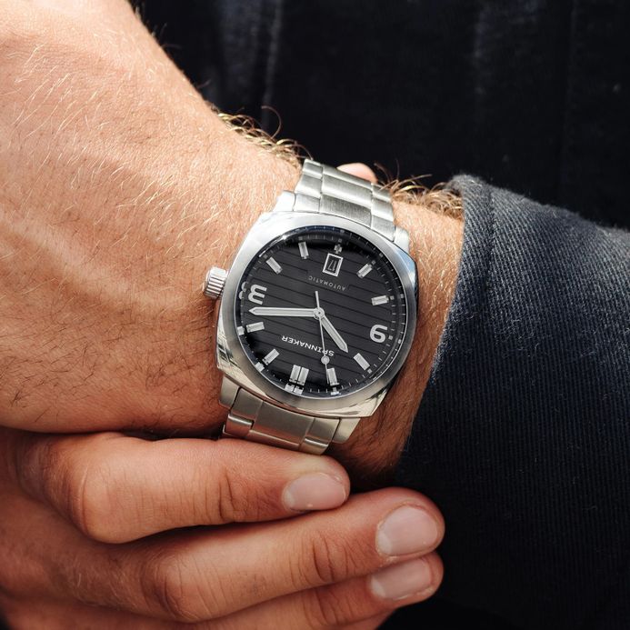 Spinnaker Hull SP-5073-11 Riviera Men Smoke Grey Dial Stainless