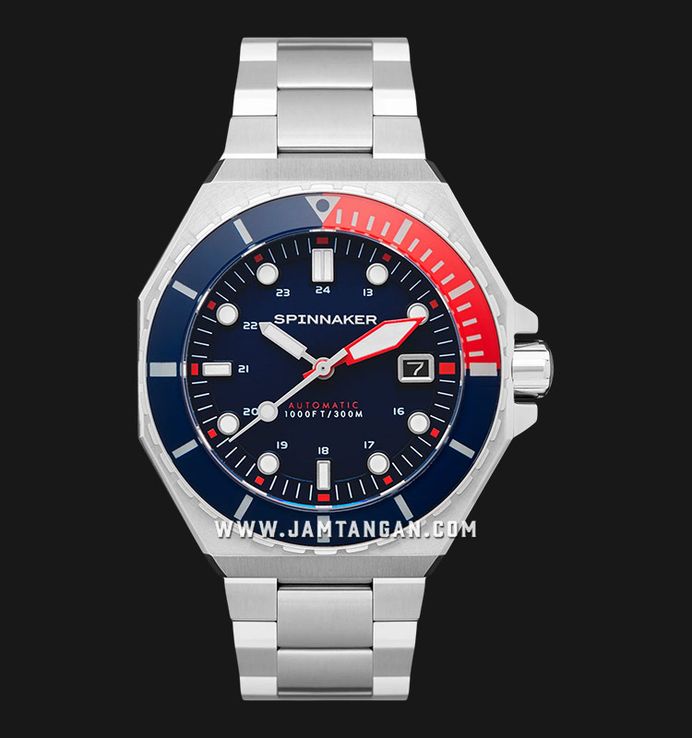 Spinnaker Dumas SP-5081-JJ Automatic Soda Blue Dial Stainless Steel Strap
